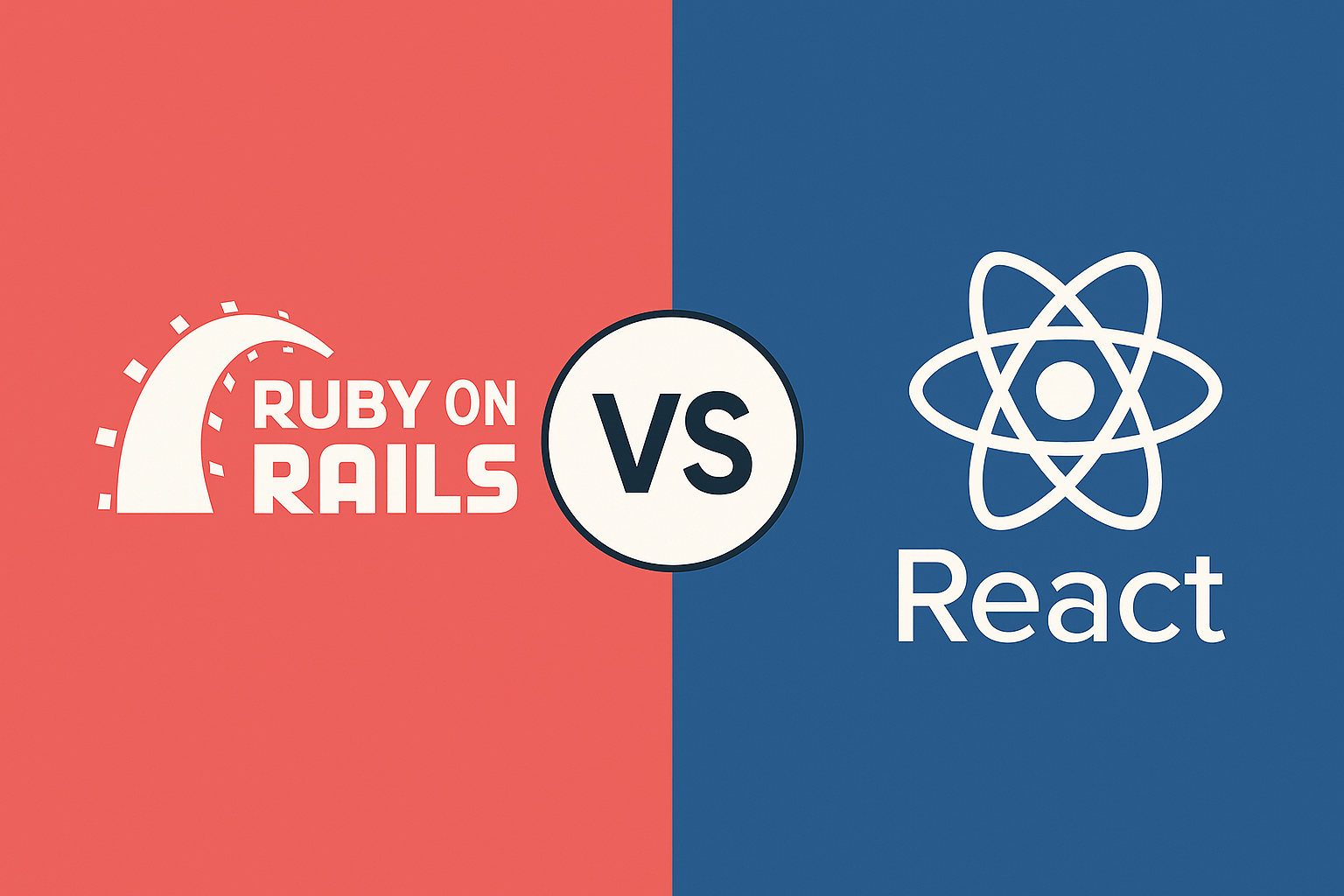 ruby on rails vs react