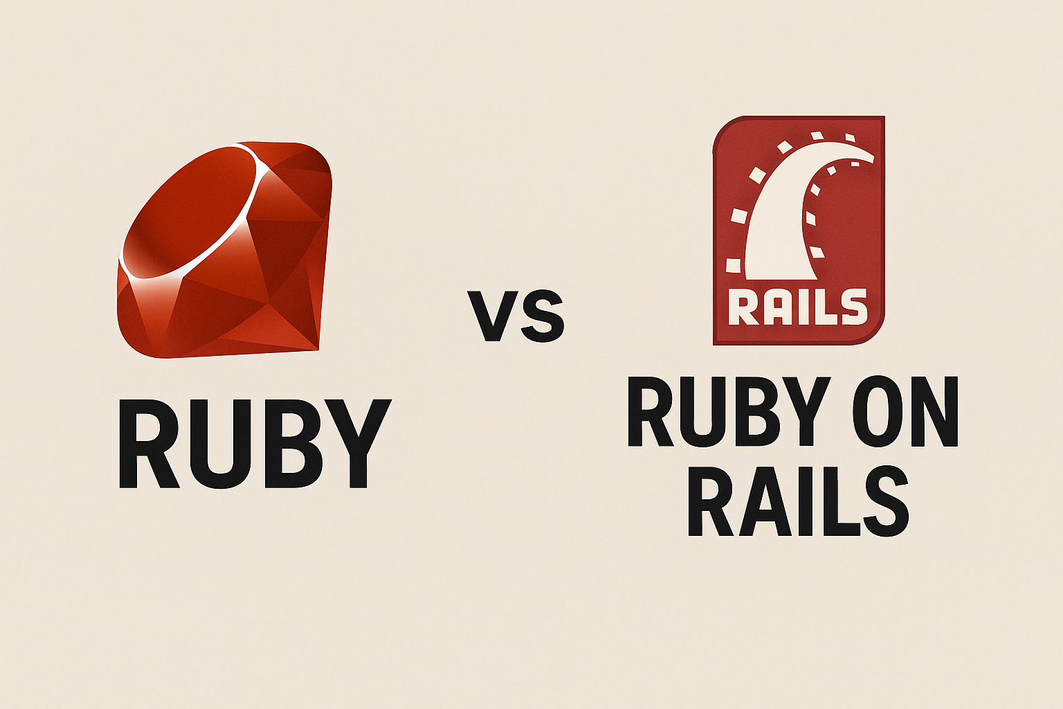 ruby vs ruby on rails