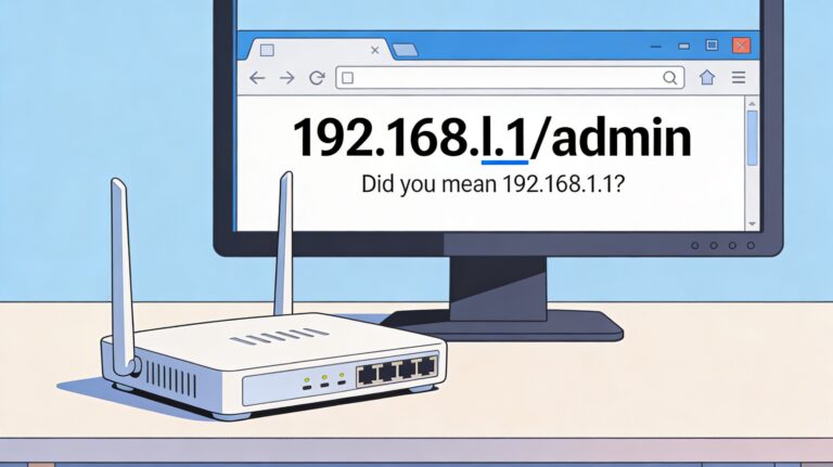 192.168.l.1/admin - You've Made a Typo for 192.168.1.1